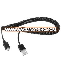 Micro USB Data Sync Charging Coiled Cable / Spring Cable for Samsung Galaxy S6 Factory Supply