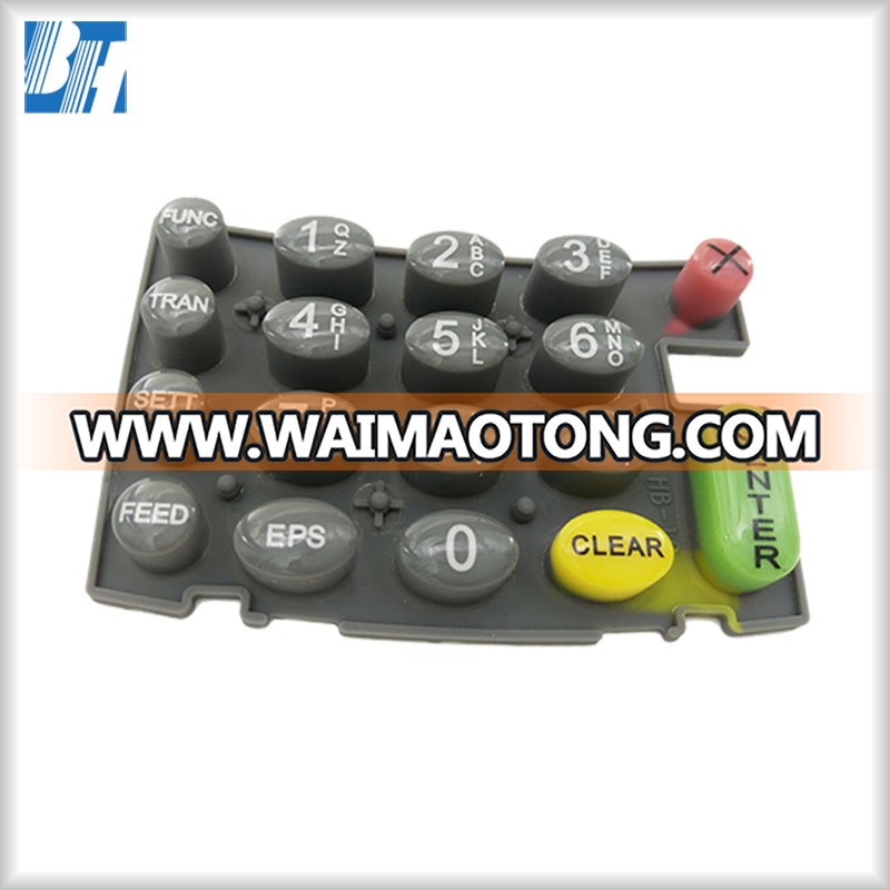 Customize Epoxy Dripping POS Silicone Rubber Membrane Keypad