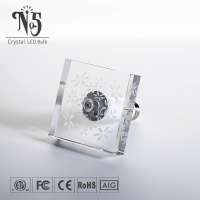 New Product 3000K E12 E14  E26 E27 B22 5W Crystal Decorative Led Bulb with Square inside picture